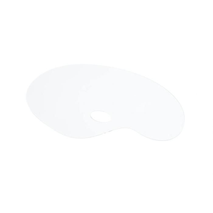 Палитра акриловая овальная 2 мм, 21x31 см, прозрачная фото 1 &mdash; PalitraMastera