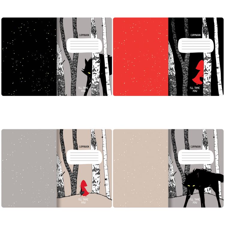 Тетрадь 40л., А5, клетка MESHU &quot;Шапка&quot;, матовая ламинация, тиснение фольгой, ЕВРО — PalitraMastera