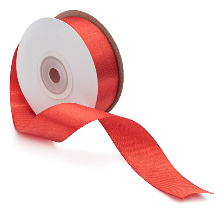 Лента атласная 2,5см*22,86м (025 алый) — PalitraMastera
