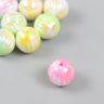 Бусина пластик для творчества «Ребристый шарик. Разноцветный перламутр», 1.6х1.6х1.6 см, МИКС фото 3 &mdash; PalitraMastera