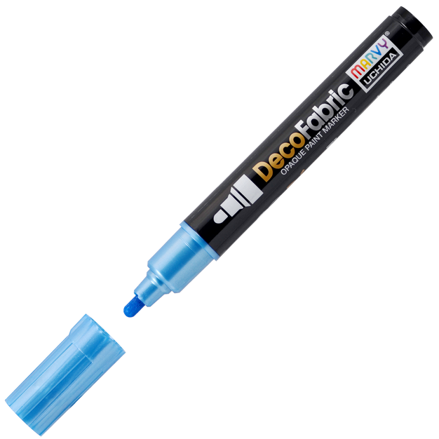 Маркер для светл., темн. и джинс. тканей, 2-4 мм PEARL BLUE MAR223/P3 /Marvy — PalitraMastera