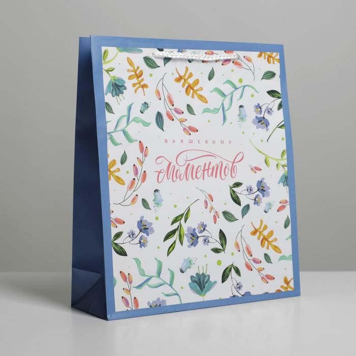 Пакет ламинированный Best wishes, ML 23 х 27 х 8 см  6582679 — PalitraMastera