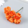 Декор для творчества "Чайные розы" (набор-букет 6 цветков) 9,5 см d=3 см МИКС 2443169 фото 4 — PalitraMastera