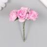Декор для творчества "Чайные розы" (набор-букет 6 цветков) 9,5 см d=3 см МИКС 2443169 фото 6 — PalitraMastera