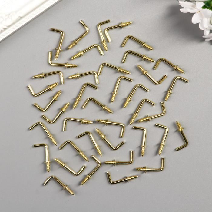 Крючок металл  золото 2,5х0,5 см — PalitraMastera