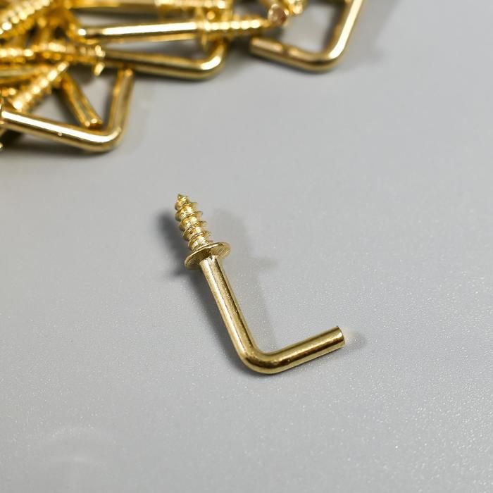 Крючок металл  золото 2,5х0,5 см — PalitraMastera