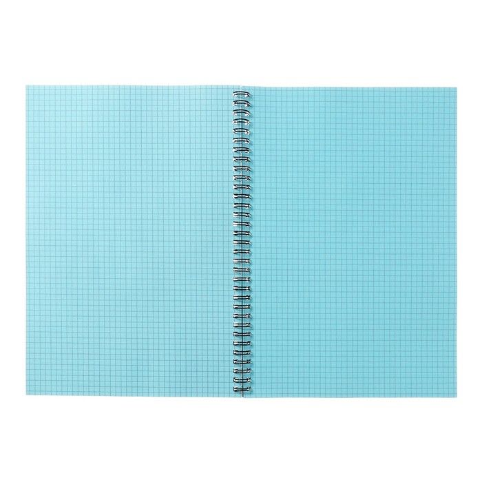 Тетрадь A4, 80 листов в клетку на гребне Smart paper. No 1, обложка мелованный картон, матовая ламинация, блок тоннированный офсет 70 г/м2 — PalitraMastera