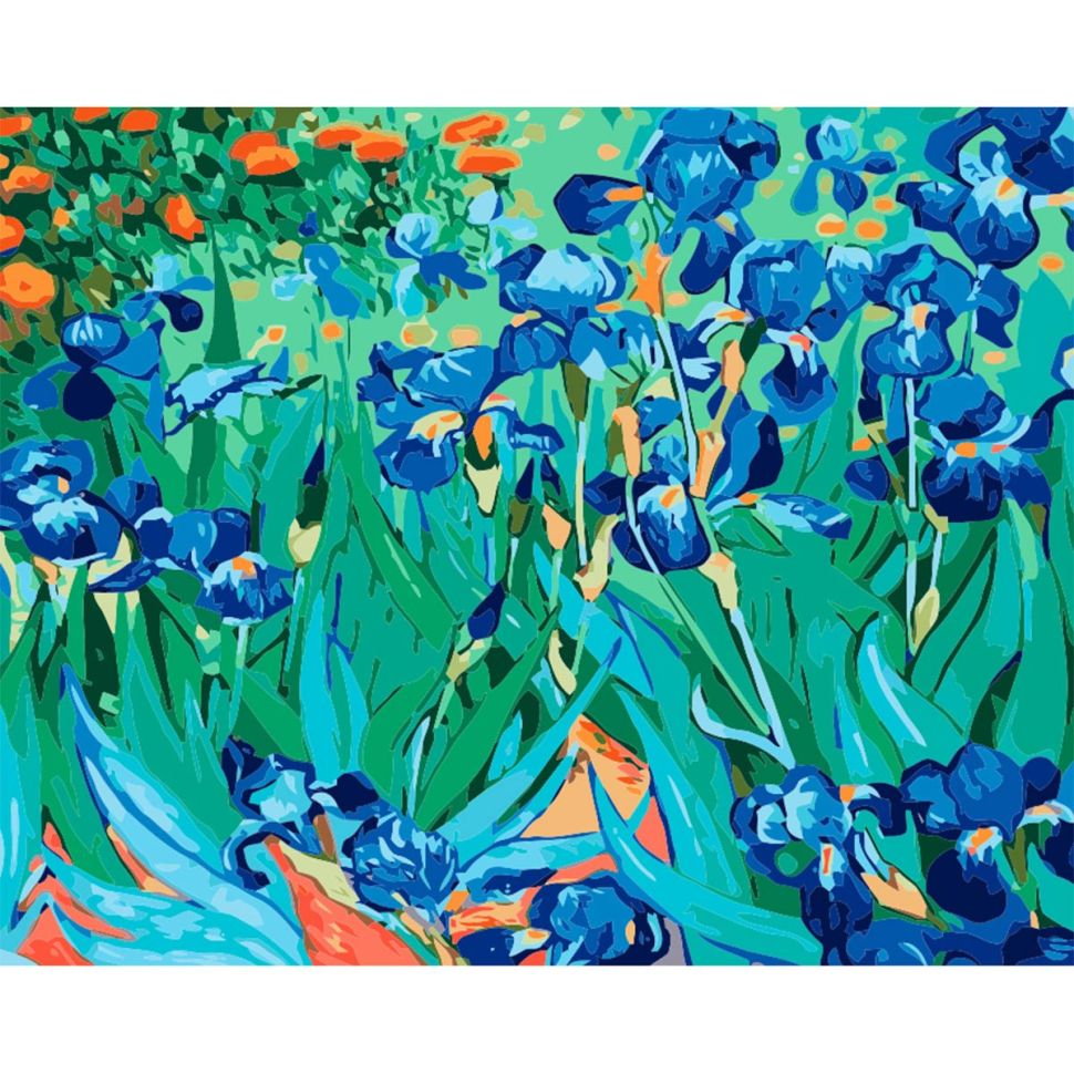 S120 - Набор для рисования по номерам 'Ирисы' В. Ван Гог, 40*50см, Cristyle фото 1 — PalitraMastera