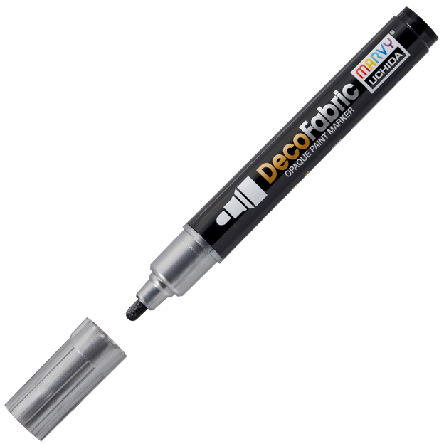 Маркер для светл., темн. и джинс. тканей, 2-4 мм PEARL BLACK MAR223/P1 /Marvy — PalitraMastera