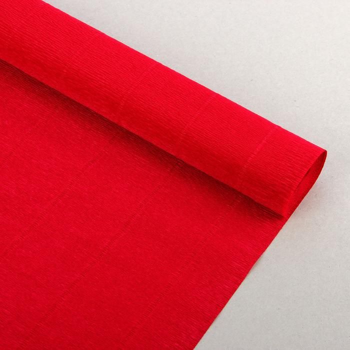 Бумага гофрированная 986 вишневая, 50 см х 2,5 м 1267481 — PalitraMastera