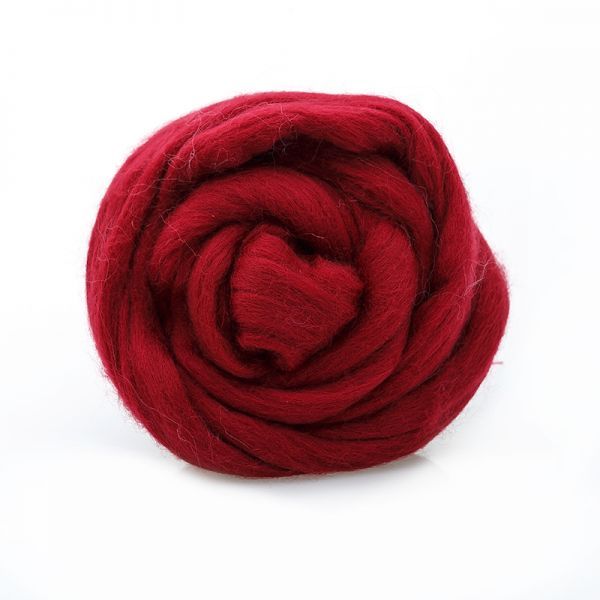 Полутонкая шерсть100% светлая марсала 788, 50гр для валяния — PalitraMastera