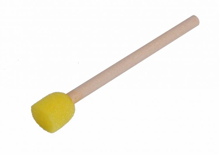 Кисть-губка круглая, поролон, 13 мм, ручка деревянная, DK12502-13 — PalitraMastera