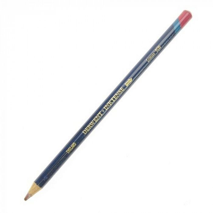 Чернильный карандаш Inktense, водорастворимый грифель, круглый корпус 8 мм, грифель - 4 мм, цвет - 530 малиновый фото 1 &mdash; PalitraMastera