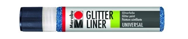 Marabu Контур с блестками Glitter Liner, 25 мл, сапфир фото 1 &mdash; PalitraMastera