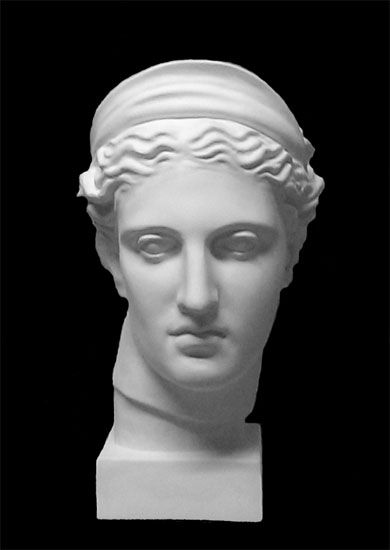 Голова Дианы, гипс (арт.10-125) — PalitraMastera