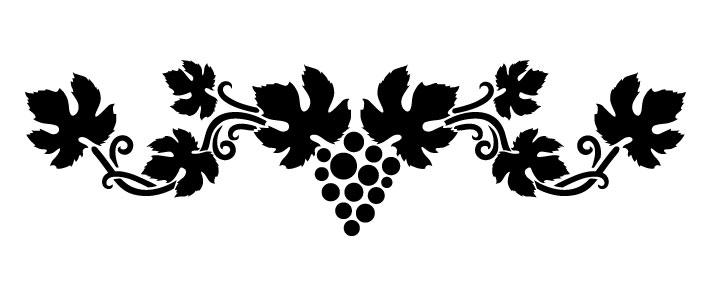 Сонет Трафарет, Бордюр виноградная лоза, 10 х 25 см, пластиковый фото 1 &mdash; PalitraMastera