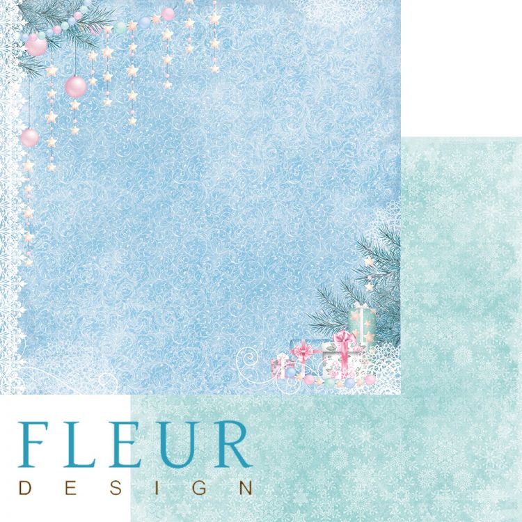 Лист бумаги для скрапбукинга &quot;Подарки под елкой&quot;, коллекция &quot;Новогодняя сказка&quot;, 30х30, плотность 190 гр, 10 листов в упаковке, FD1004603 — PalitraMastera