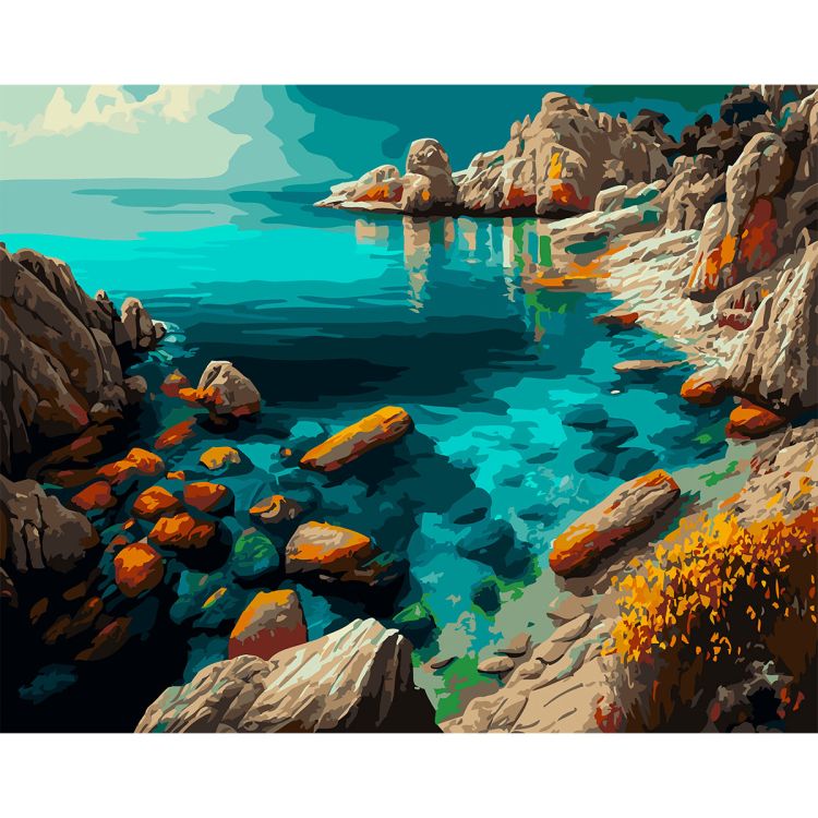 S051 - Набор для рисования по номерам 'Лазурный берег', 40*50см, Cristyle — PalitraMastera