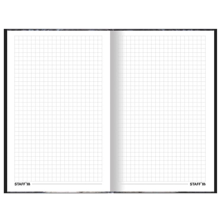 Блокнот А5, 134х206мм, 80л, твёрдый, клетка, STAFF, Котики, 114413 &mdash; PalitraMastera