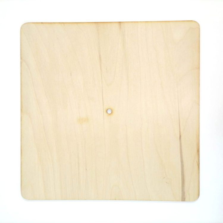 Заготовка для часов &quot;Квадрат&quot;, 300мм с фаской 10мм, фанера 3мм — PalitraMastera