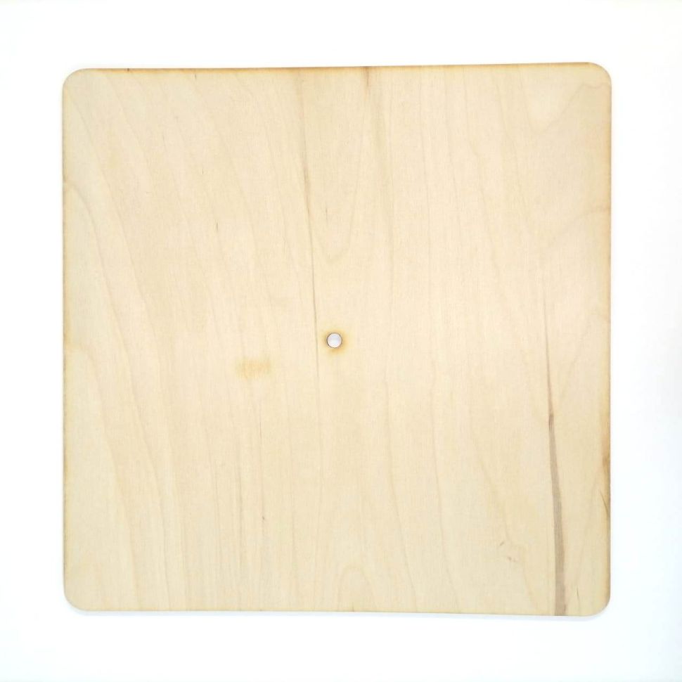 Заготовка для часов "Квадрат", 300мм с фаской 10мм, фанера 3мм фото 1 &mdash; PalitraMastera