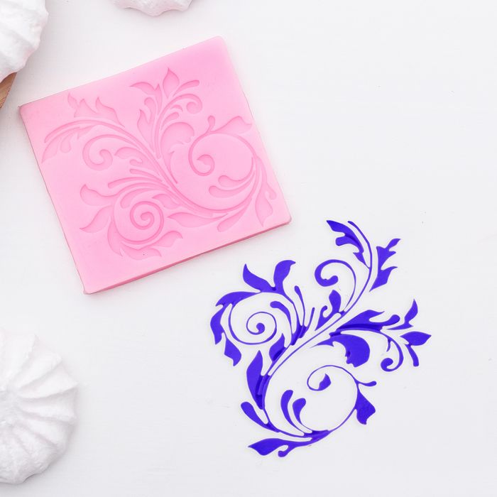 Молд силиконовый «Вензель», 6*5,5 см — PalitraMastera