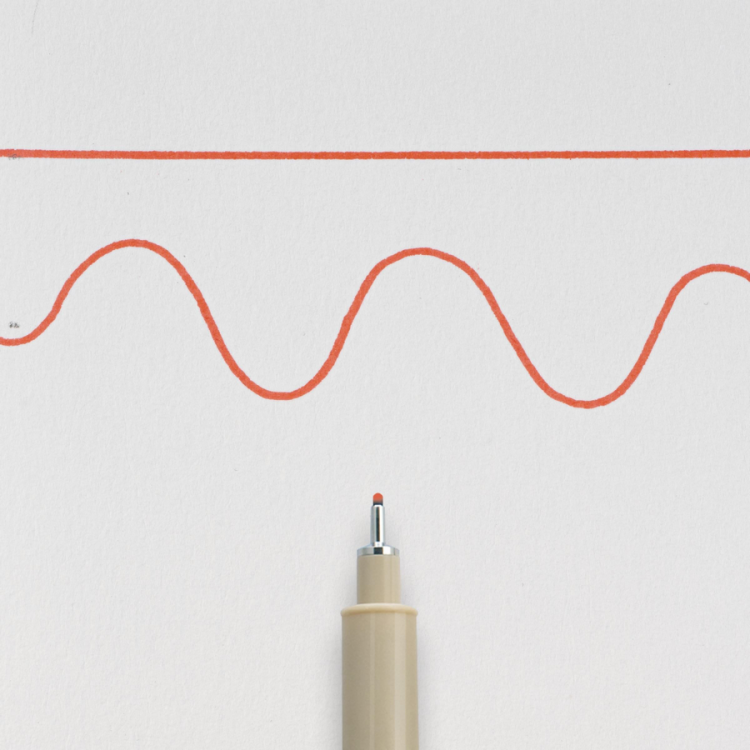 Ручка капиллярная Pigma Micron 0.5мм Красный &mdash; PalitraMastera