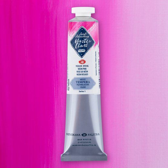 Неоновая розовая темпера МК 46мл фото 1 &mdash; PalitraMastera