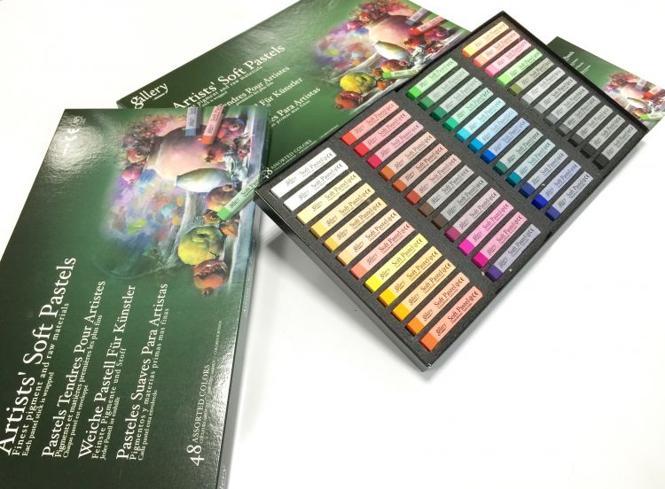 Mungyo Пастель мягкая профессиональная квадратная 48 цветов в картонной коробке — PalitraMastera