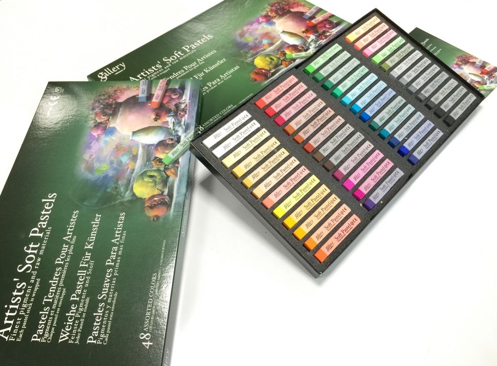 Mungyo Пастель мягкая профессиональная квадратная 48 цветов в картонной коробке фото 1 — PalitraMastera