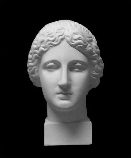 Голова Музы, гипс (арт.10-126) — PalitraMastera