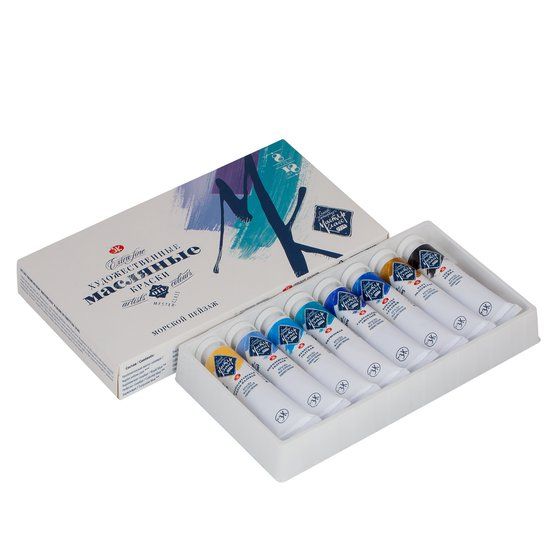 Мастер-Класс Набор масло &quot;Морской пейзаж&quot; картон, 8 шт х18мл — PalitraMastera