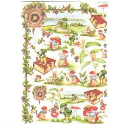 Салфетки д/декупажа бум рис 30*50 №513 гномы CT188900 CT188900 АКЦИЯ!!! фото 1 — PalitraMastera