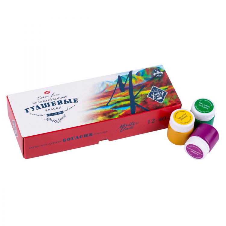 Мастер Класс Набор гуашь 12*40мл — PalitraMastera