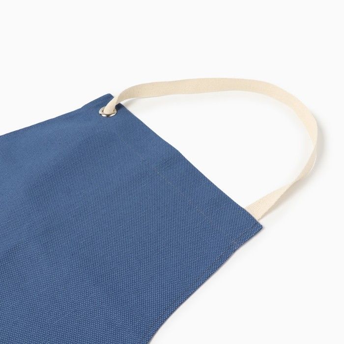 Фартук «Этель» Freedom, 60х70 см, синий, лён 56%, хлопок 44%, 405 г/м2 &mdash; PalitraMastera