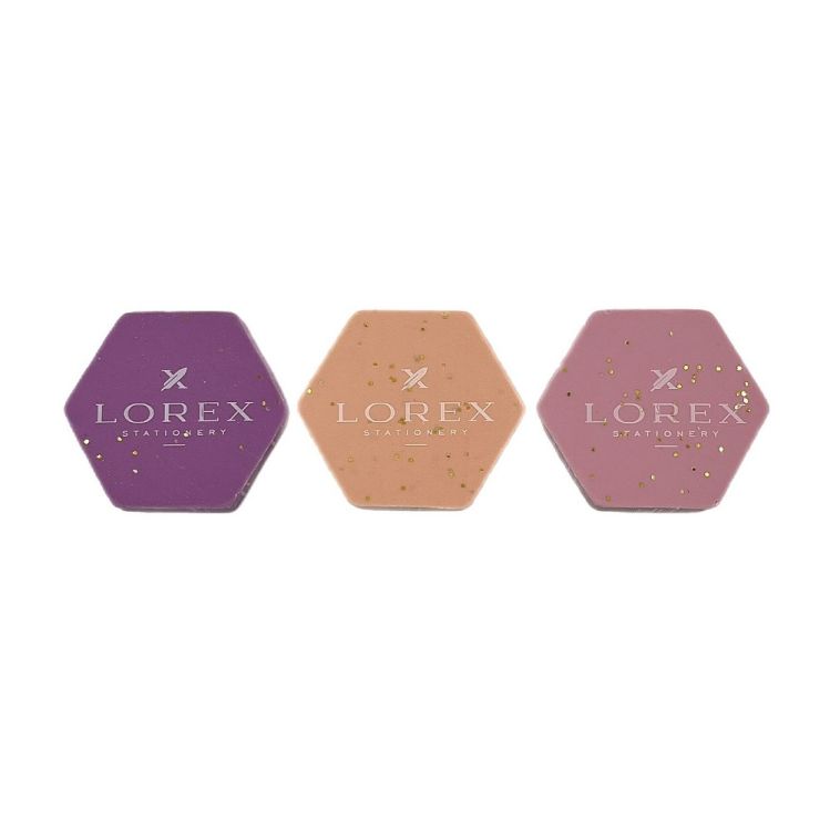 Ластик LOREX FIGURE ERASER ROOM CLOUDS термопласт. резина 45х39х7 мм ромб ассорти мягкий индив. штрих-код &mdash; PalitraMastera
