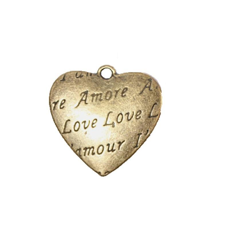 из набора металлических подвесок СЕРДЦЕ 27*27мм, 1шт SCB 25011510 фото 1 — PalitraMastera