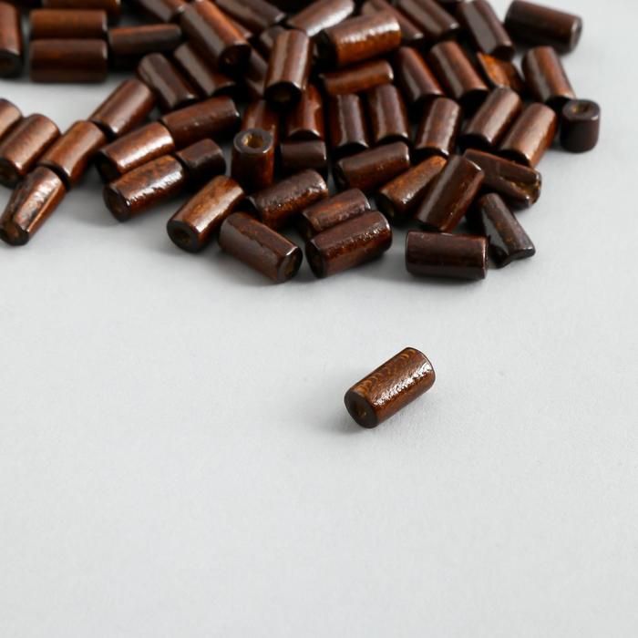 Набор бусин дерево "Цилиндр" набор 15 гр 1,2х0,6х0,6 см  5367581 &mdash; PalitraMastera