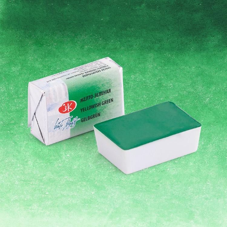 Желто-зеленая акварель Белые Ночи кювета 2,5 мл — PalitraMastera