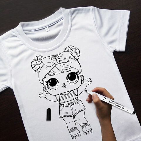 Маркер для текстиля CENTROPEN TEXTILE, 1,8 мм, черный, круглый фото 1 — PalitraMastera