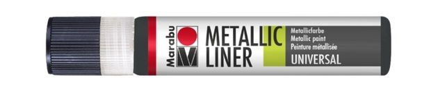 Marabu Контур с металлическим эффектом Metallic Liner, 25 мл, графит — PalitraMastera