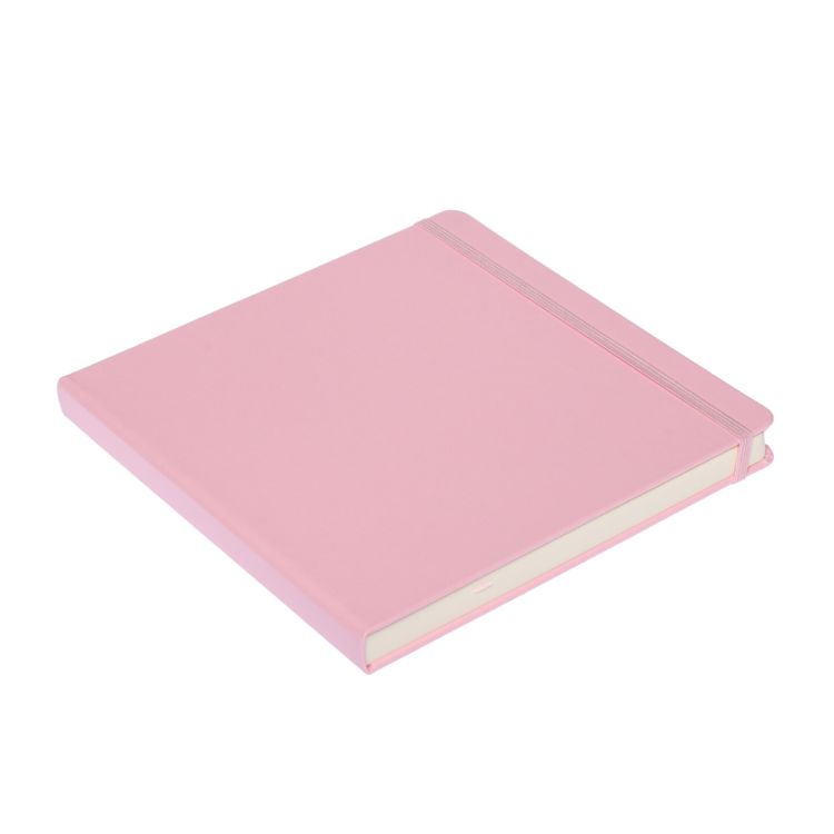 Блокнот для зарисовок Sketchmarker 140г/кв.м 20*20cм 80л твердая обложка Розовый — PalitraMastera