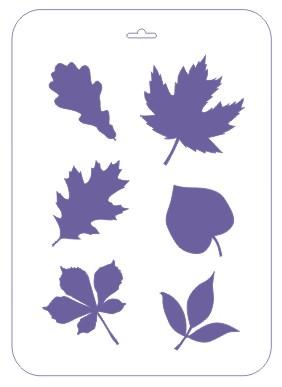 Трафарет пластиковый 22х31 см, Листья фото 1 — PalitraMastera