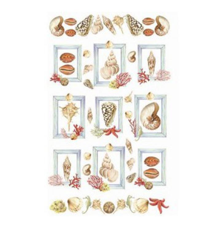 Салфетки д/декупажа бум рис 30*50 №507 ракушки CT188900 CT188900 АКЦИЯ!!! — PalitraMastera