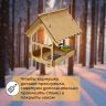 Кормушка - конструктор из ХДФ для птиц «Домик», своими руками, 16.5х12.5х19.5 см, Greengo фото 2 &mdash; PalitraMastera