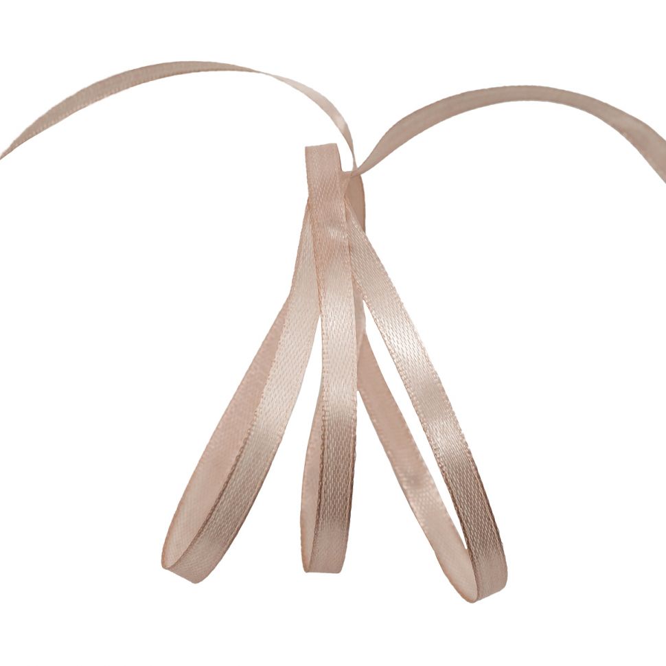 Лента атласная 0,6см*22,86м (034 пудровый) фото 1 — PalitraMastera