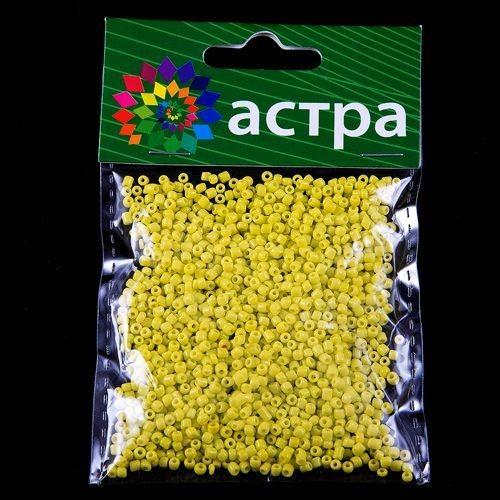 Бисер Астра 11/0, 20г (42 св.золотой/непрозрачный) — PalitraMastera