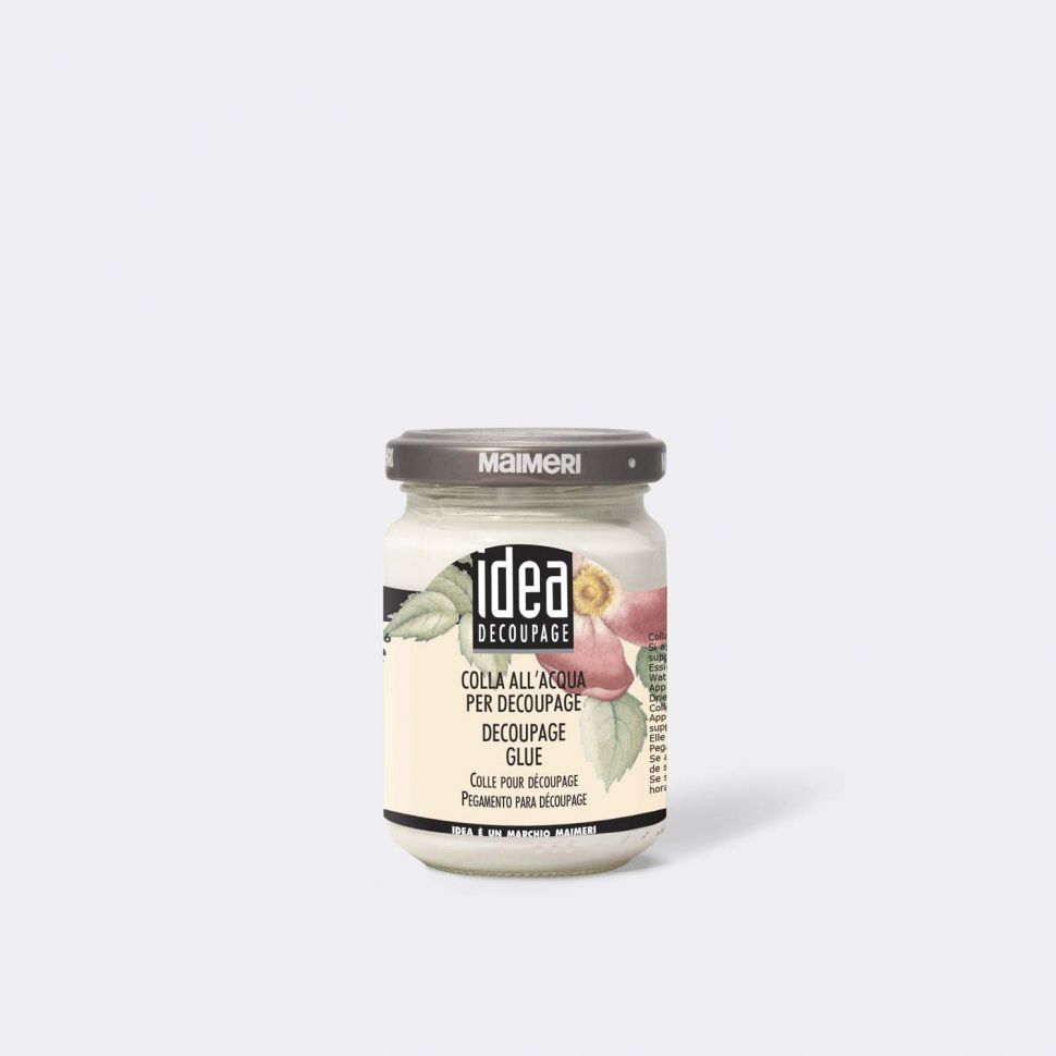 Клей для декупажа на водной основе, 125 мл. MAIMERI фото 1 &mdash; PalitraMastera