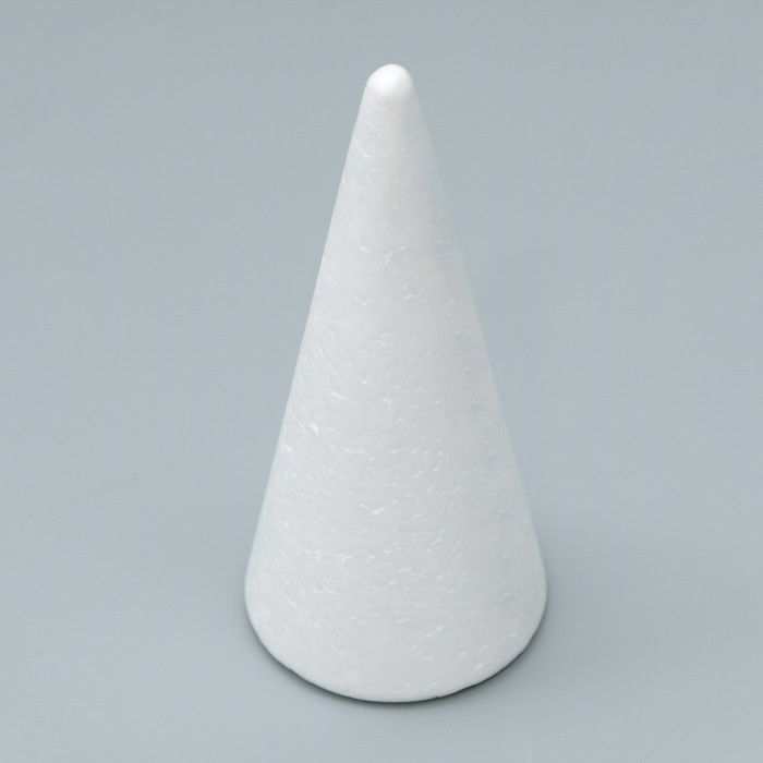Конус из пенопласта, 15 х 7 см  7621424 — PalitraMastera