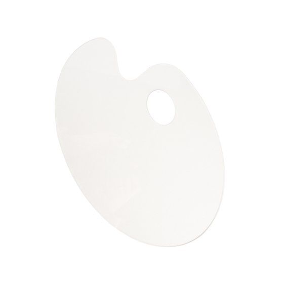 Палитра "Сонет", оргстекло, овальная, прозрачная, 20х30 см, толщина 3 мм фото 1 — PalitraMastera